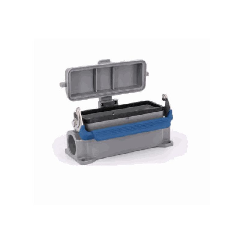 Embase en saillie 24B, Aluminium moulé sous pression, IP65, Sortie horizontale, PG21